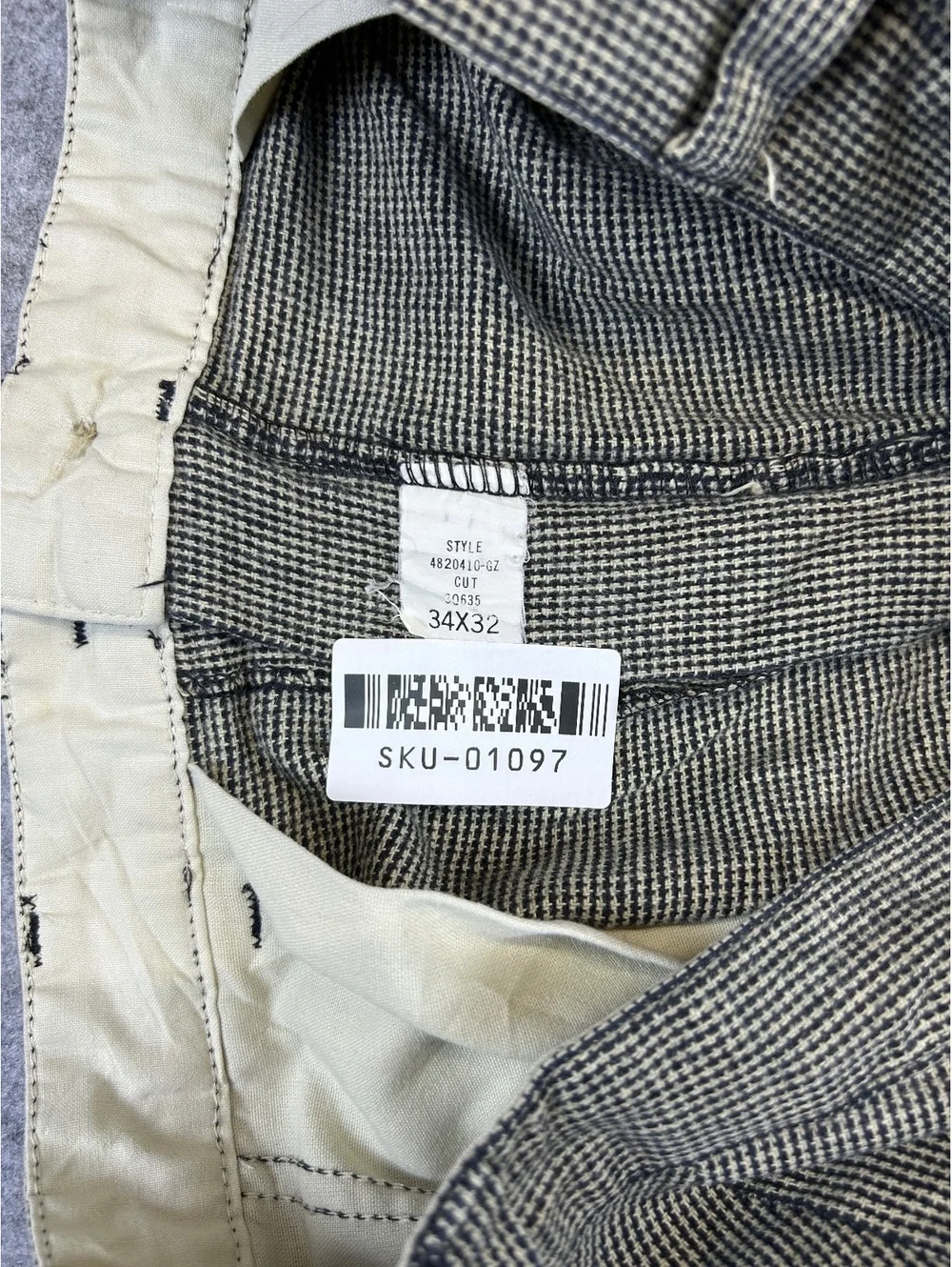 Ralph Lauren Dress Trouser Pants 34x32 Brown Houndstooth Old Money Preppy VTG
